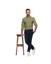 DARK GOLDEN SOLID PLAIN COTTON SHIRT